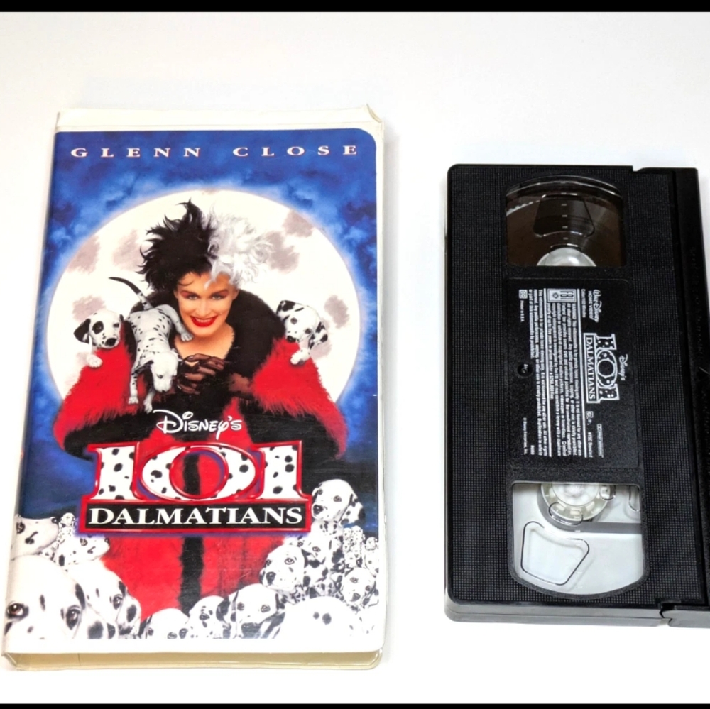 Disney's 101 Dalmatians VHS Tape - Glenn Close, Jeff Daniels
